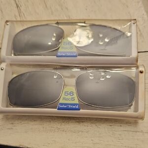 Solar Shield Sunglasses with Silver Frames